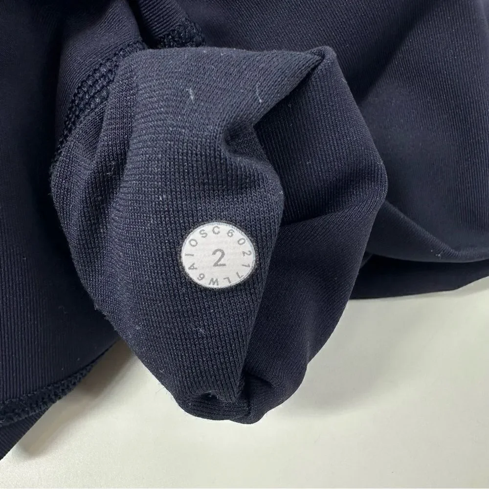 LULULEMON Wunder Under Midnight Navy Hi-Rise 1/2 Tight 17” Inseam Size 2 W6AIOS